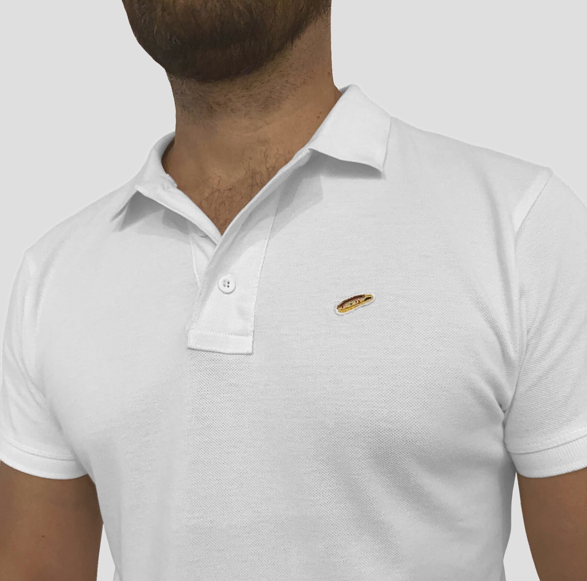 Polo Hombre Manga Corta Blanco - 2
